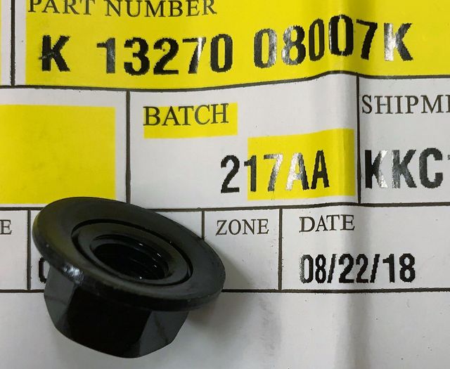 1327008007K - : Wiper Arm Nut for Kia: Forte, K5, Optima, Rio, Sedona, Seltos, Sorento, Sportage, Stinger, Telluride Image