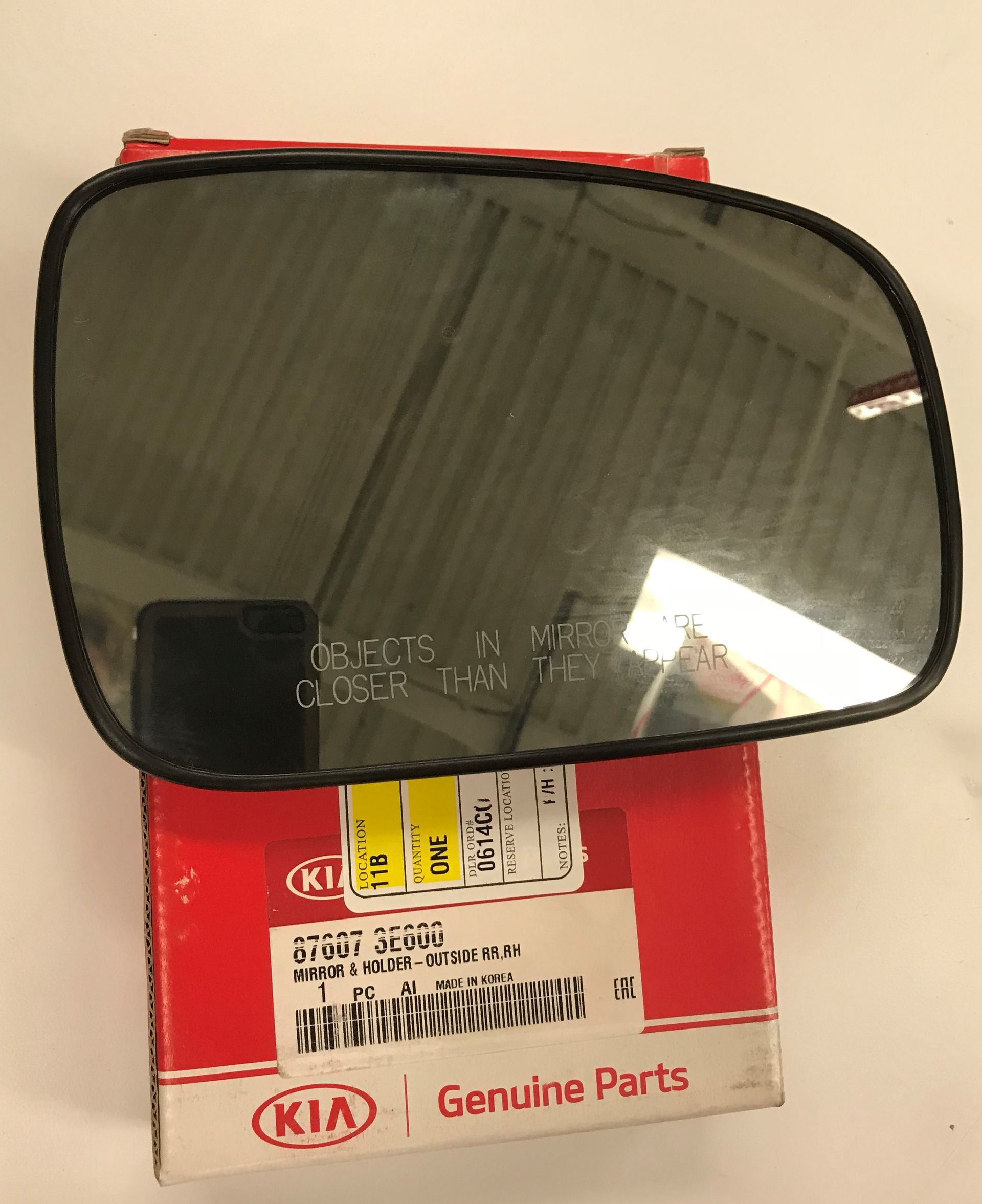 876073E600 - Body: Mirror Glass for Kia: Sorento Image