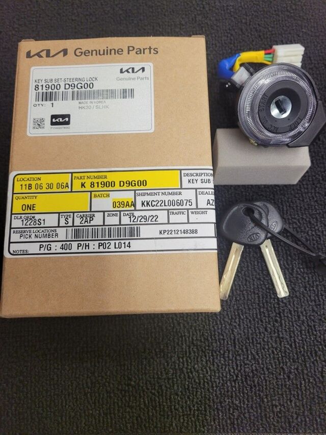 81900-D9G00 - Ignition Cylinder Sub Set 2017-2022 Kia Sportage