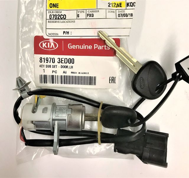 819703ED00 - : Key Sub Set Door Left-hand for Kia Image