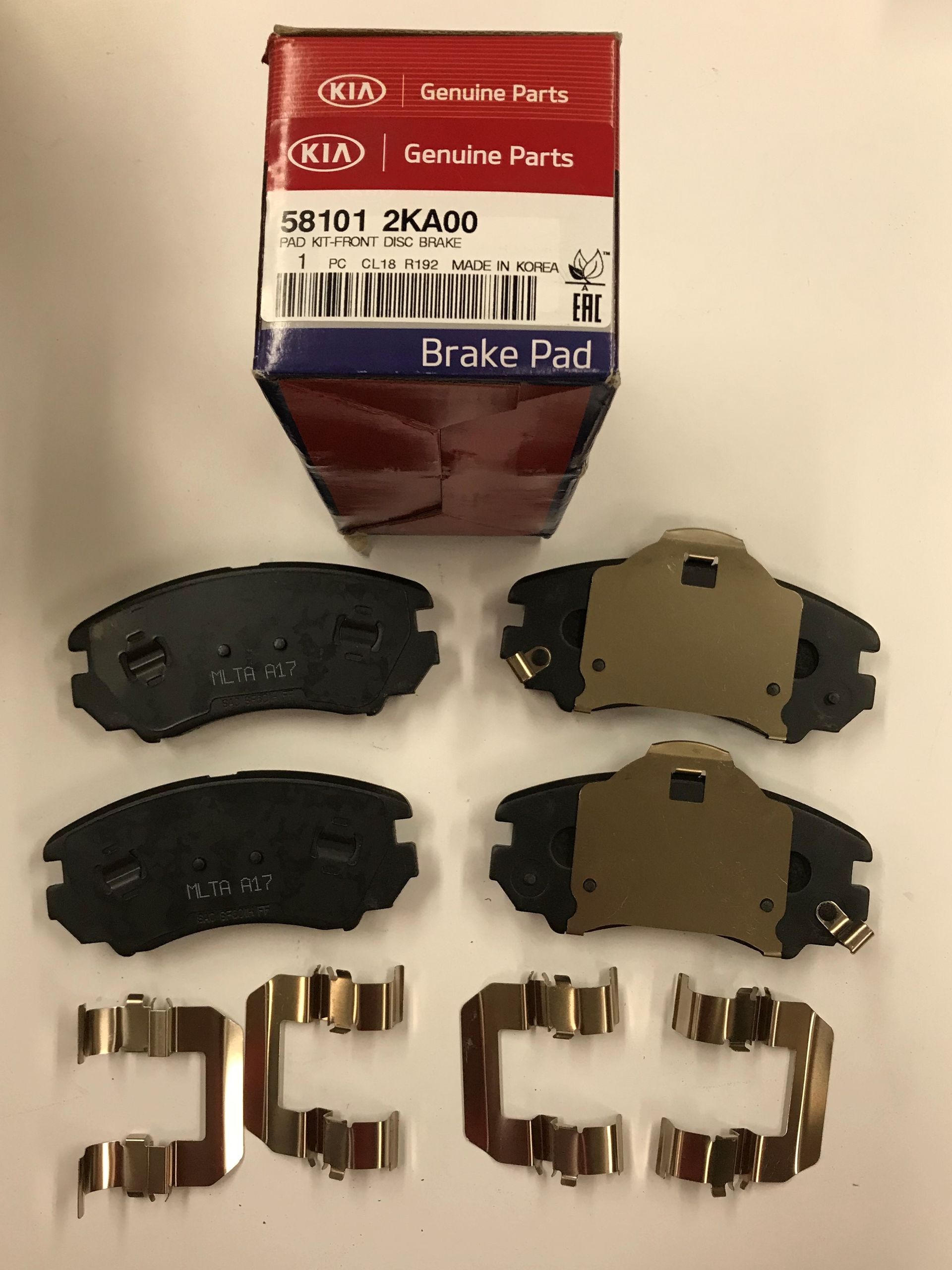 581012KA00 - : Brake Pads Front for Kia: Soul Image