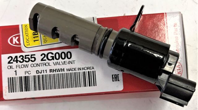 SCITOO Front+Left VVT Solenoid Valve For Hyundai Genesis Coupe 2010-2013,For Hyundai Santa Fe 2010-2011,For Hyundai Sonata 2006-2013,Replacement For 243552G000,2435525000,24355-25000