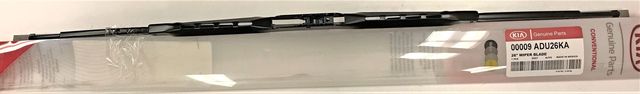 9ADU26KA - Electrical: Wiper Blade for Kia: Cadenza, Carnival, EV6, Forte, Niro, Niro EV, Rio, Rondo, Sedona, Sorento, Sportage, Telluride Image
