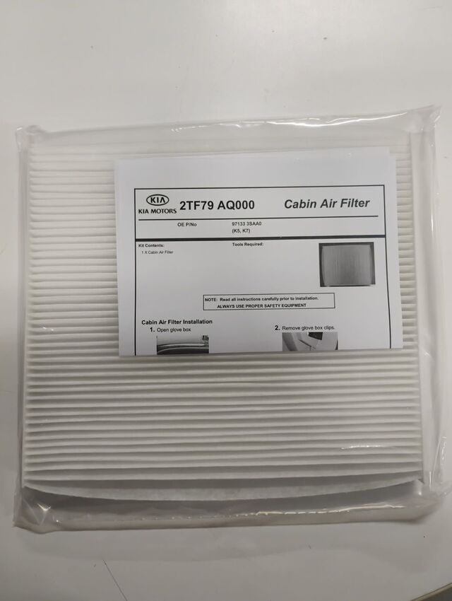 2TF79AQ000 - : Cabin Air Filter for Kia: Cadenza, Optima, Sedona Image