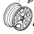 42700SDAJ02 - Suspension: Wheel, Alloy for Honda: Accord Image