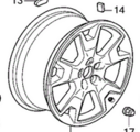42700TGSA11 - : DISK, ALUMINUM WHEEL (18X8J) (ENKEI) (WHEEL) for Honda: Passport Image