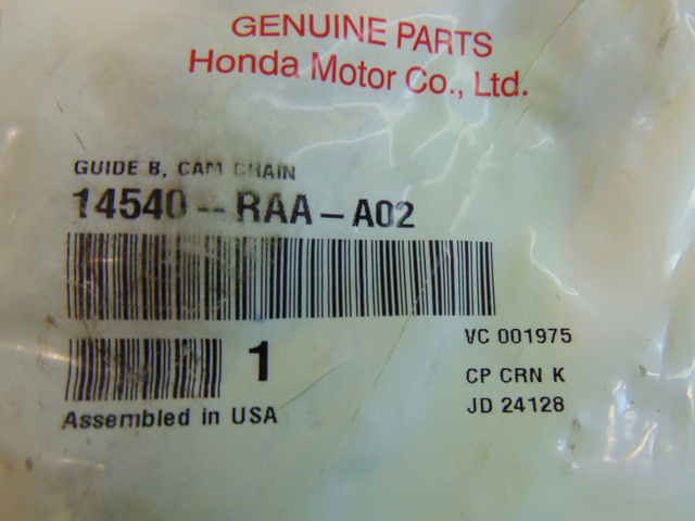 14540-RAA-A02 - 2003-2015 Honda - Guide B Cam Chain | Genuine Honda Parts