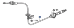 54315S9VA61 - : Automatic Transmission Shifter Cable for Honda Image