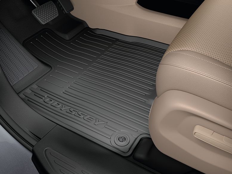 8P17THR100 - : 2018-19 Odyssey -  All Season Floor Mats (High Wall - Black) for Honda Image