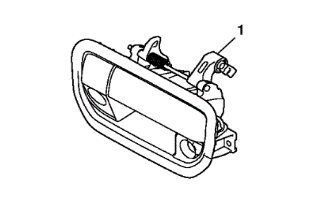 8Z07T6Z150E - Security: 2022 Honda Ridgeline - Tailgate Lock - Obsidian Blue Pearl for Honda: Ridgeline Image