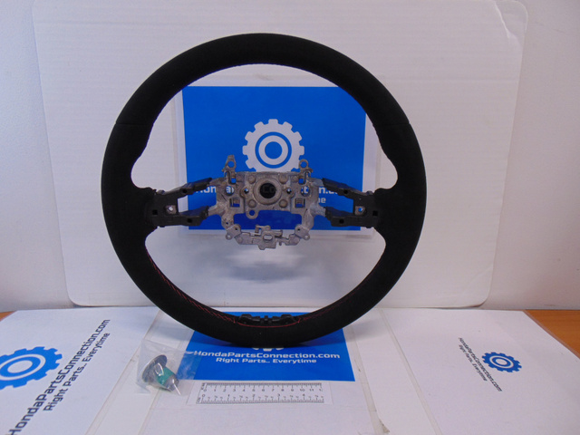 8U97T60110 - Interior: 2023-2025 Honda Civic - Alcantara Steering Wheel for Honda: Civic Image