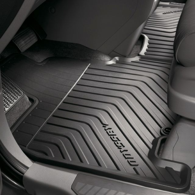8P13TK8110A - Interior: 2011-2017 Honda Odyssey All Season Floor Area Rubber Mats Complete Set Of 4 Black for Honda: Odyssey Image