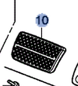 46545TJ0M81 - Unclassified: Cover Pedal for Honda Image