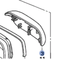 76205SVAA11ZG - Body: Cap for Honda: Civic Image