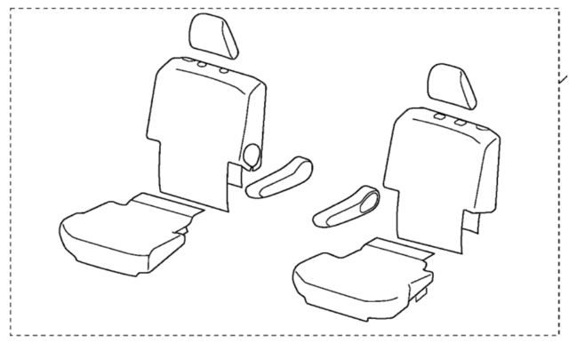 8P32TG7110C - Interior: 2018-2022 Honda Pilot - Seat Cover - Elite - Second Row for Honda: Pilot Image
