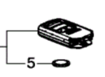 72147TBAA02 - Electrical: Keyless Entry Transmitter for Honda: Civic Image