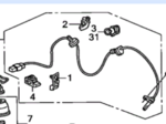 57450SNEA01 - Brakes: ABS Sensor for Honda: Civic Image