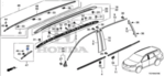 74316TG7A12 - Body: Roof Molding for Honda: Pilot Image