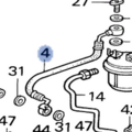 16722P05A01 - Fuel System: Hose for Honda: Civic del Sol Image