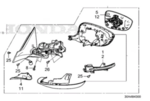 7625830AA91 - Body: Mirror Assembly for Honda: Accord Image