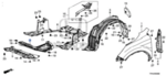 74119TPGA00 - Body: Center Shield for Honda: CR-V Image