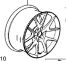42700T60A92 - : 2023-2024 Honda Civic - Wheel, Alloy for Honda: Civic Image