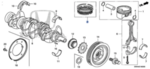 13011RZA004 - Engine: Piston Rings for Honda Image