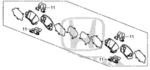 43022TZ5A10 - Brakes: Disc Brake Pad Set for Honda: Odyssey Image