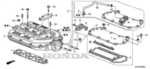 17112RKB003 - Air &amp; Fuel Delivery: Fuel Injection Plenum Gasket for Honda: Accord, Pilot, Ridgeline Image