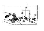 16790RLV305 - Fuel System: Mechanical Fuel Pump for Honda: Odyssey, Passport, Pilot, Ridgeline Image