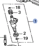 1999-2002 Honda - Injector Set Fuel - Honda (06164-P8F-A00)