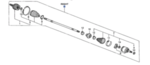 44305S5DA81 - : 2002-2005 Honda Civic - Drive Shaft Assembly R for Honda: Civic Image