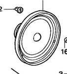 39120SV4A01 - Body: Front Dr Speaker for Honda: Accord, Civic, Civic del Sol, Odyssey, Prelude Image