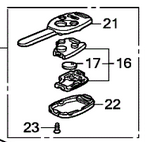 35118SDAA11 - : Replacement Remote Key for Honda: Accord Image