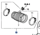 4010R70305 - Engine: Air Tube for Honda: Accord Image