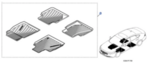 8P1730A110 - Interior: 2023-2025 Honda Accord - All Season Floor Mats for Honda: Accord Image