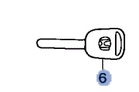 35111SLJ307 - : Fit Key, Blank (H-Mark:Silver)(Immobilizer) for Honda Image