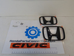 8F20TBA100 - : 2021 Honda Civic - Exterior Trim Emblem Kit H-Mark &amp; Civic for Honda: Civic Image
