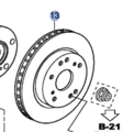45251T3VA01 - Brakes: Rotor for Honda: Accord Image