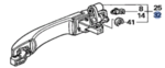 72680S9AJ01YN - : Handle L *YR550M* for Honda Image