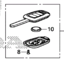 35118T2AA20 - : 2013-2017 Honda - Key Immobilizer &amp; Transmitter(Blank) for Honda: Accord, Civic Image