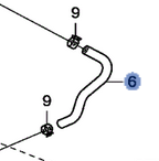 19514R40A00 - : 2008-2015 Honda Hose A Breather Heater for Honda: Accord, Civic, CR-V, Crosstour Image