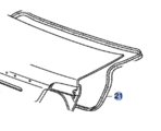 74865SNEA01 - : 2006-2008 Honda Civic - Weatherstrip Trunk Lid for Honda: Civic Image