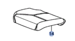 81537T2GA11 - : Pad, Left (Drivers)  Front Seat Cushion for Honda Image