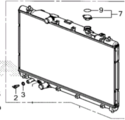 1901064AA01 - Cooling System: Radiator for Honda: Accord, Civic Image