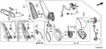 76251TK8A61ZA - Body: Housing Cover for Honda: Odyssey Image