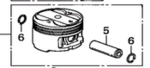 13020P5MA00 - Engine: Piston for Honda: Prelude Image
