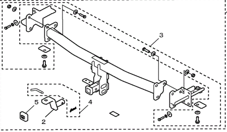 8L923A0100 - Towing: 2023 CR-V Trailer Hitch for Honda: CR-V Image