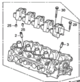 12100RBJJ00 - Engine: Cylinder Head for Honda: Civic Image