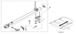 8L07E09100A - : 2019-2025 Honda - Roof Bicycle Attachment Fork Mount for Honda: Odyssey, Passport, Pilot, Prologue, Ridgeline Image
